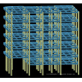 Construction de structures d&#39;acier pré-ingénierie à plusieurs étages